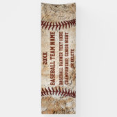 Aangepaste kijkBASEBALBANNER met Jouw tekst Spandoek (Verticaal)