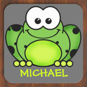 Aangepaste kikkervis-Sticker Vierkante Sticker