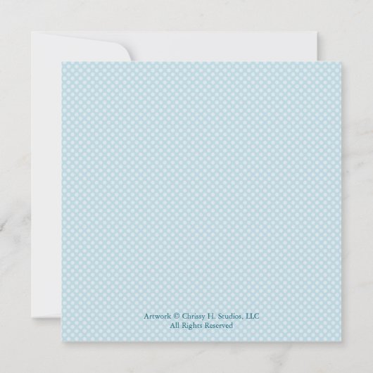 Aangepaste kikkervisuitnodiging kaart (Achterkant)