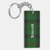 Aangepaste Kincaid Tartan Plaid Sleutelhanger (Voorkant Links)