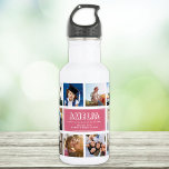 Aangepaste Kind ondernaam installatieschema Foto's Waterfles<br><div class="desc">Moderne,  gepersonaliseerde Instagram fotocollage waterfles voor de beste Terug naar schooldag ooit. Een perfect cadeau voor de verjaardag van een kind! Ze zal graag zijn favoriete mensen ronddragen waar hij ook heen gaat,  en het zal de angst op de eerste schooldag helpen verlichten. Dit is de roze versie.</div>