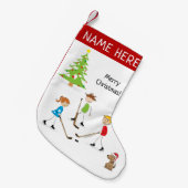 Aangepaste Kinder afspeelpop Kleine Kerstsok (Voorkant (Hangend))