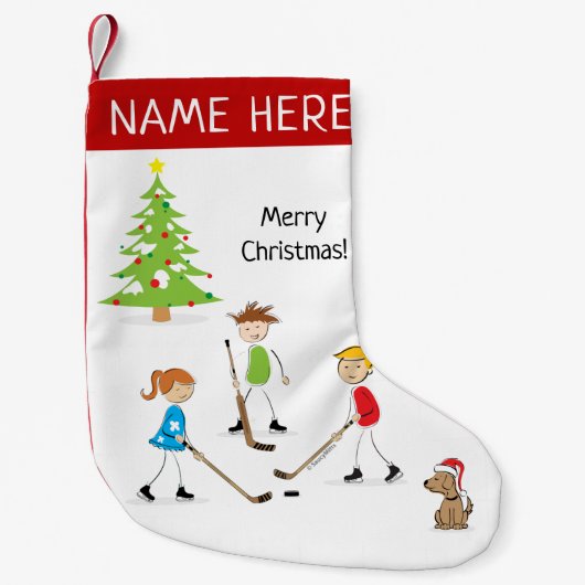 Aangepaste Kinder afspeelpop Kleine Kerstsok (Voorkant)