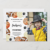 Aangepaste Kinder All-Star Party Uitnodigen Kaart (Voorkant)