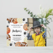 Aangepaste Kinder All-Star Party Uitnodigen Kaart (Staand voorkant)