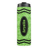 Aangepaste Kinder Apple Green Glitter Crayon Tumbl Thermosbeker (Voorkant)