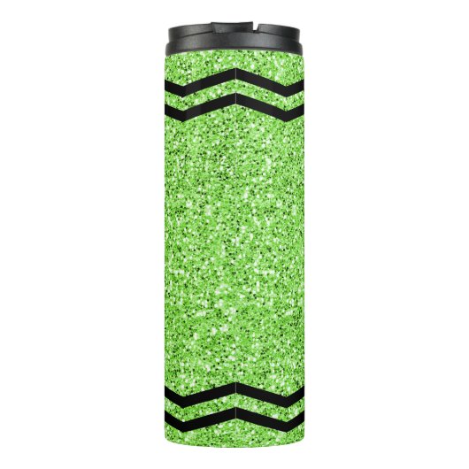 Aangepaste Kinder Apple Green Glitter Crayon Tumbl Thermosbeker (Achterkant)