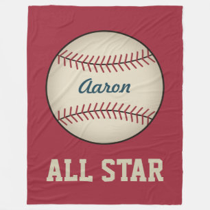 Aangepaste  Kinder Baseball Fleece Blanket