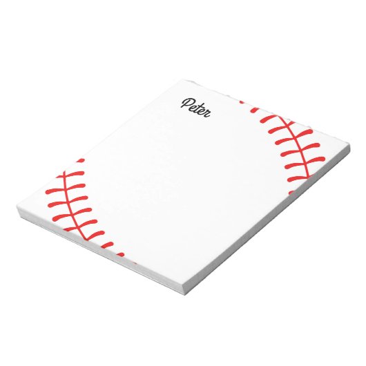 Aangepaste Kinder Baseball-laptop Notitieblok (Linkerzijde)