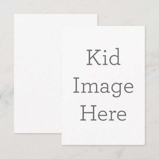 8,9 x 12,7 cm Enkele bedankkaart (Voorkant / Achterkant)