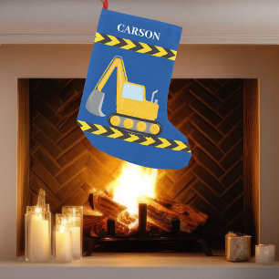 Aangepaste Kinder bouwwagens Blauwe jongens Kleine Kerstsok