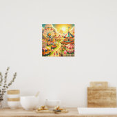 Aangepaste Kinder Carnaval Wall Poster (Keuken)