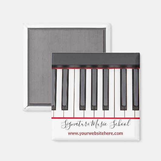 Aangepaste Kinder citaten uit de Pianooverweging Magneet (Voorkant / Achterkant)