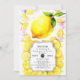 Aangepaste Kinder citroen Verjaardag Kaart