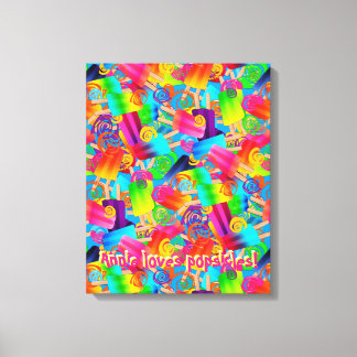 Aangepaste Kinder-Collectie-Popsifiele cirkels Canvas Afdruk