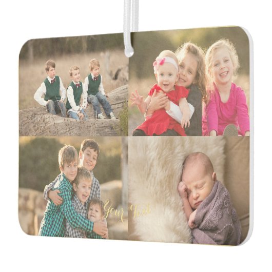 Aangepaste Kinder decor-reeks Baby 8 Foto-Collage Luchtverfrisser (Links)