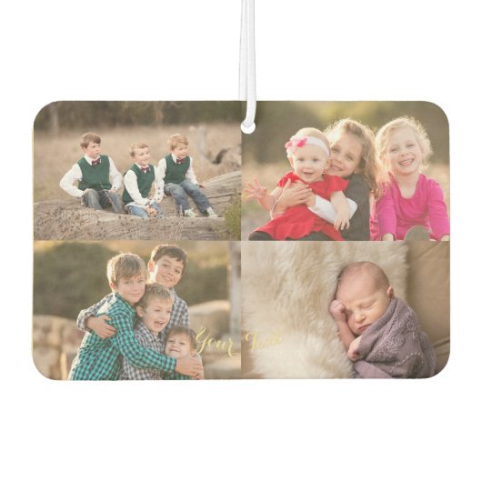 Aangepaste Kinder decor-reeks Baby 8 Foto-Collage Luchtverfrisser (Voorkant)