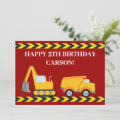 Aangepaste Kinder Dump Truck Red Boys Verjaardag K (Staand voorkant)