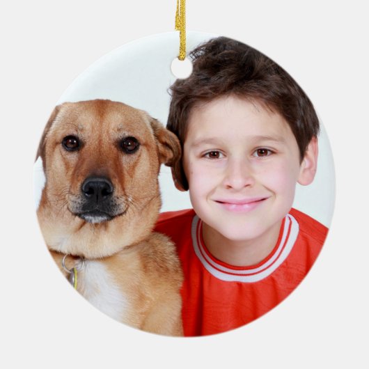 Aangepaste Kinder foto van kabelbouwexcavator Keramisch Ornament (Achterkant)