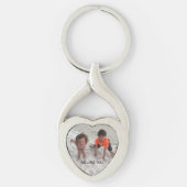 Aangepaste Kinder foto Zilverharding Sleutelhanger (Voorkant)