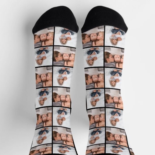 Aangepaste Kinder fotocollage Sokken (Top)
