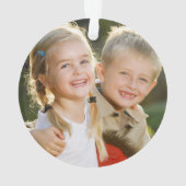 Aangepaste Kinder fotofeestdagen Ornament (achterkant)