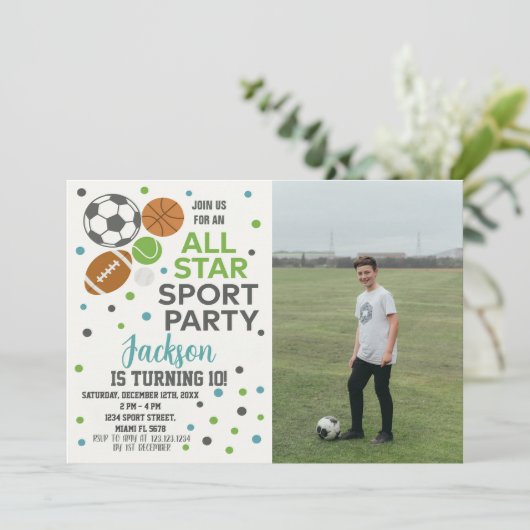 Aangepaste Kinder Game Day Party Kaart (Staand voorkant)