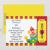 Aangepaste Kinder geboortedag Kaart (Voorkant / Achterkant)