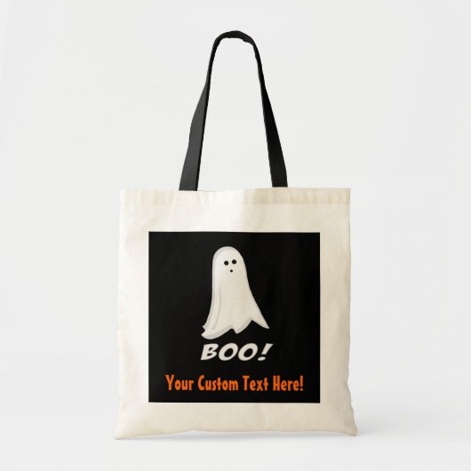 Aangepaste Kinder Ghost Halloween Treat Bag tegen  Tote Bag (Voorkant)
