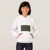 Aangepaste Kinder Hoodie met Moss Green Textured B (Voorkant volledig)