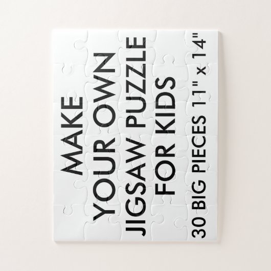 Aangepaste Kinder Jigzaag Puzzle 30 Big PC. Legpuzzel (Verticaal)