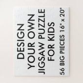 Aangepaste Kinder Jigzaag Puzzle 56 Big PC. Legpuzzel (Verticaal)