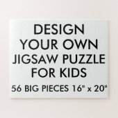 Aangepaste Kinder Jigzaag Puzzle 56 Big PC. Legpuzzel (Horizontaal)