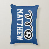 Aangepaste kinder kussen met schattig voetbal (Achterkant (Verticaal))