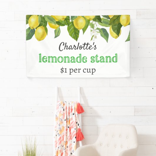 Aangepaste Kinder limonade stand banner (Insitu)