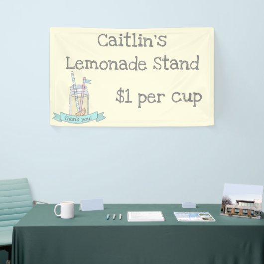 Aangepaste Kinder limonadebanner Spandoek (Beurs)