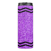 Aangepaste Kinder naam Paarse Glitter Crayon Tumbl Thermosbeker (Achterkant)