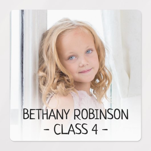 Aangepaste Kinder naam & schoolklas Labels (Design 2)