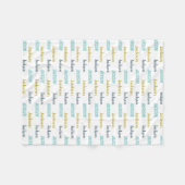 Aangepaste Kinder naamgreep Fleece Deken (Voorkant (Horizontaal))