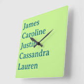 Aangepaste Kinder Namen Muur Klok voor Mam & Oma (Hoek)