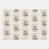 Aangepaste Kinder namen Sommige konijn houdt van j Inpakpapier Vel (Voorkant)