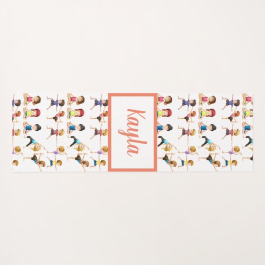 Aangepaste Kinder oefeningen Yogamat (Achterkant (horizontaal))