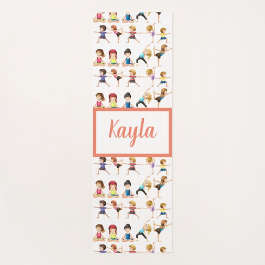 Aangepaste Kinder oefeningen Yogamat (Achterkant)