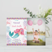 Aangepaste Kinder onder het Zee Party Nodig Kaart (Staand voorkant)