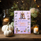 Aangepaste Kinder op Halloween Theme Verjaardagsfe Kaart