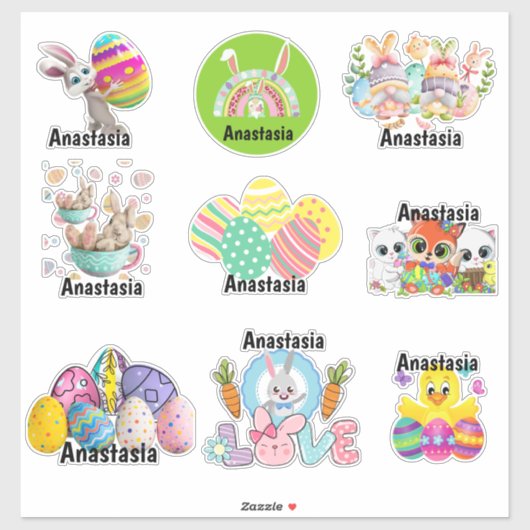 Aangepaste Kinder paaswijn-Sticker Sticker (Vel)