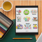 Aangepaste Kinder paaswijn-Sticker Sticker