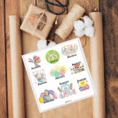 Aangepaste Kinder paaswijn-Sticker Sticker