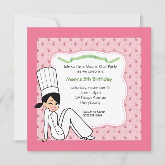 Aangepaste Kinder partijuitnodiging met uniek kuns Kaart (Voorkant)