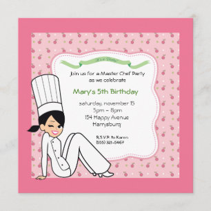 Aangepaste Kinder partijuitnodiging met uniek kuns Kaart